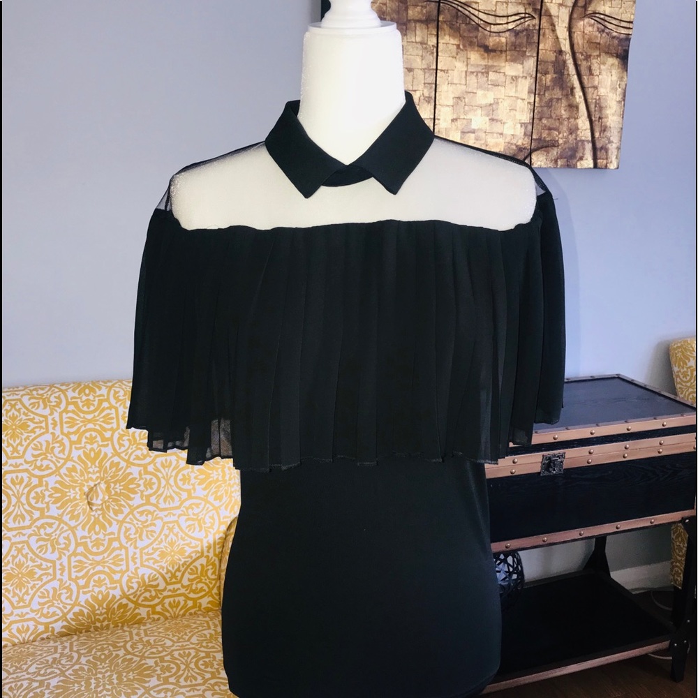 NWT Just Cynthia ruffle top